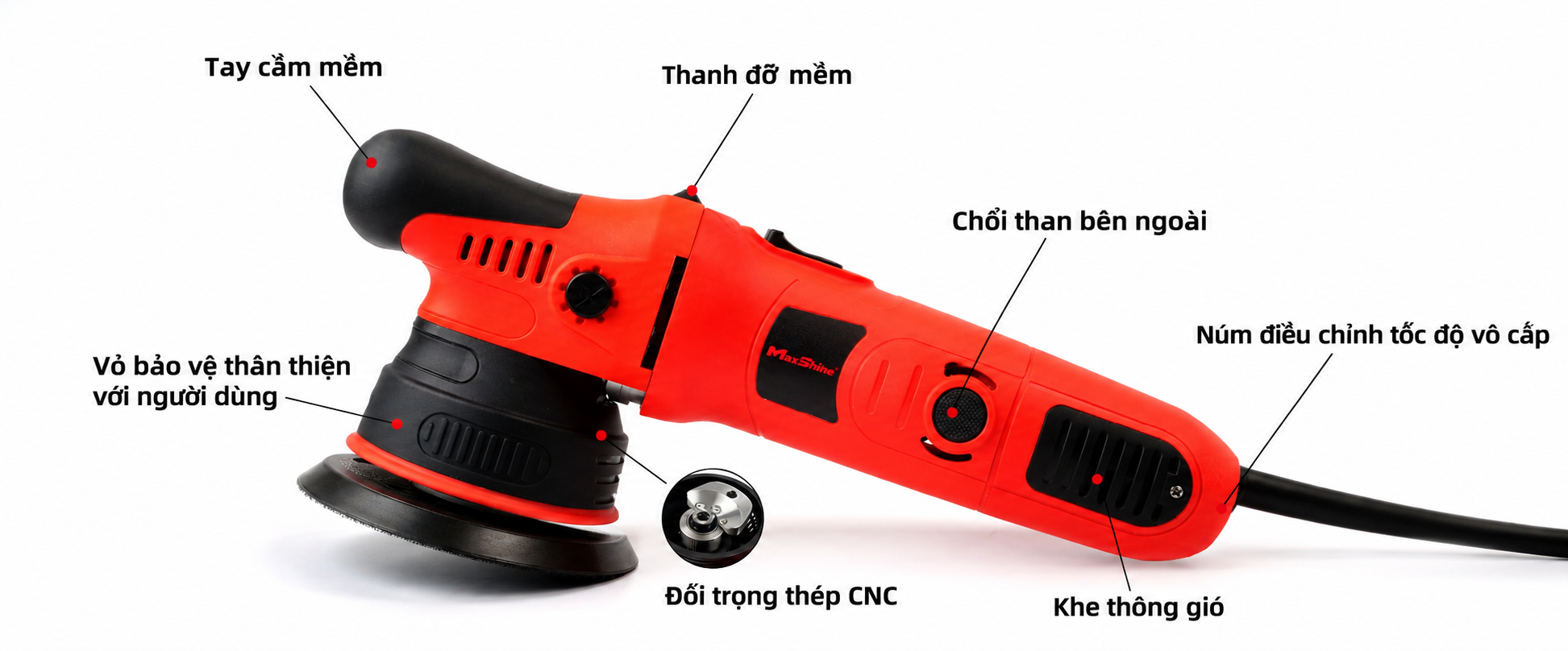 Máy đánh bóng lệch tâm Maxshine DA1000