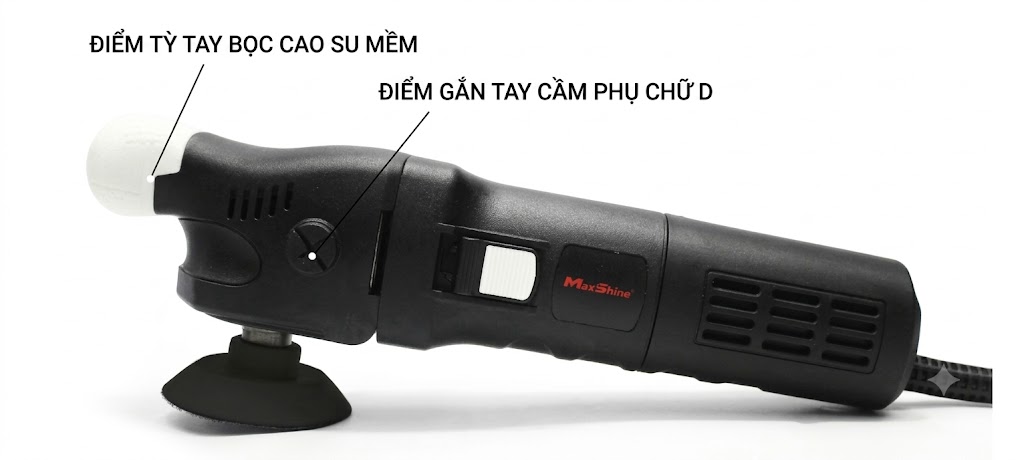 Máy Đánh Bóng Đồng Tâm MaxShine 550W