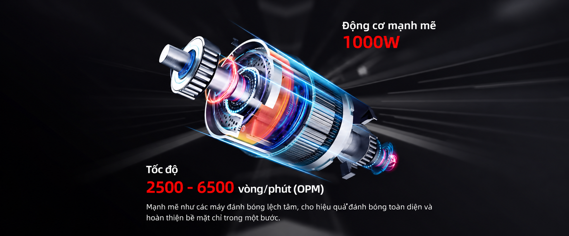 Máy đánh bóng lệch tâm Maxshine DA1000