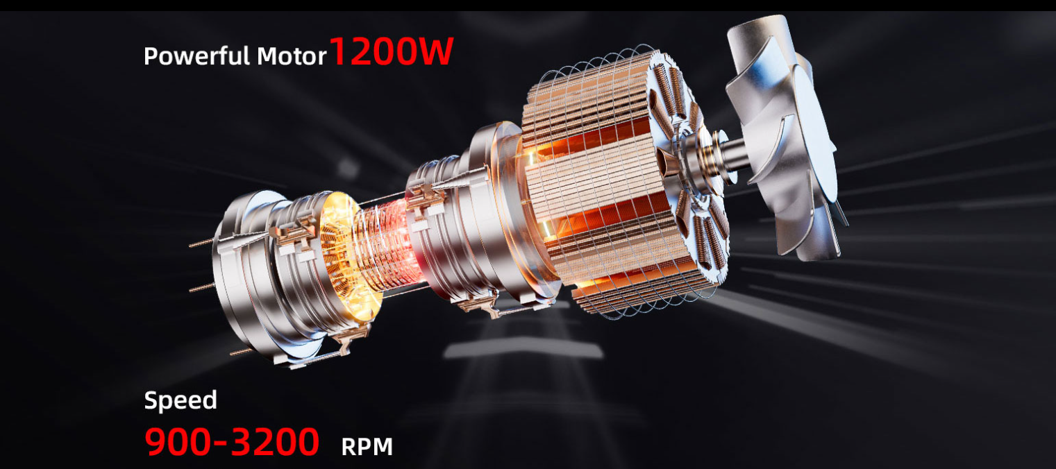Máy đánh bóng đồng tâm không chổi than MaxShine BL1200 Pro 1200W