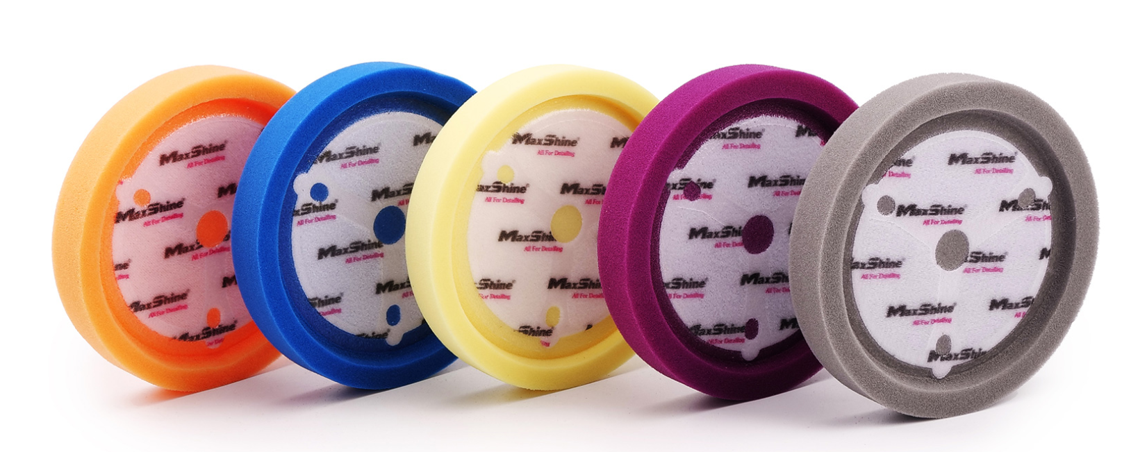 Phớt mút đánh bóng cắt phá mạnh đế lượn Maxshine dòng C 7 inch - Xám